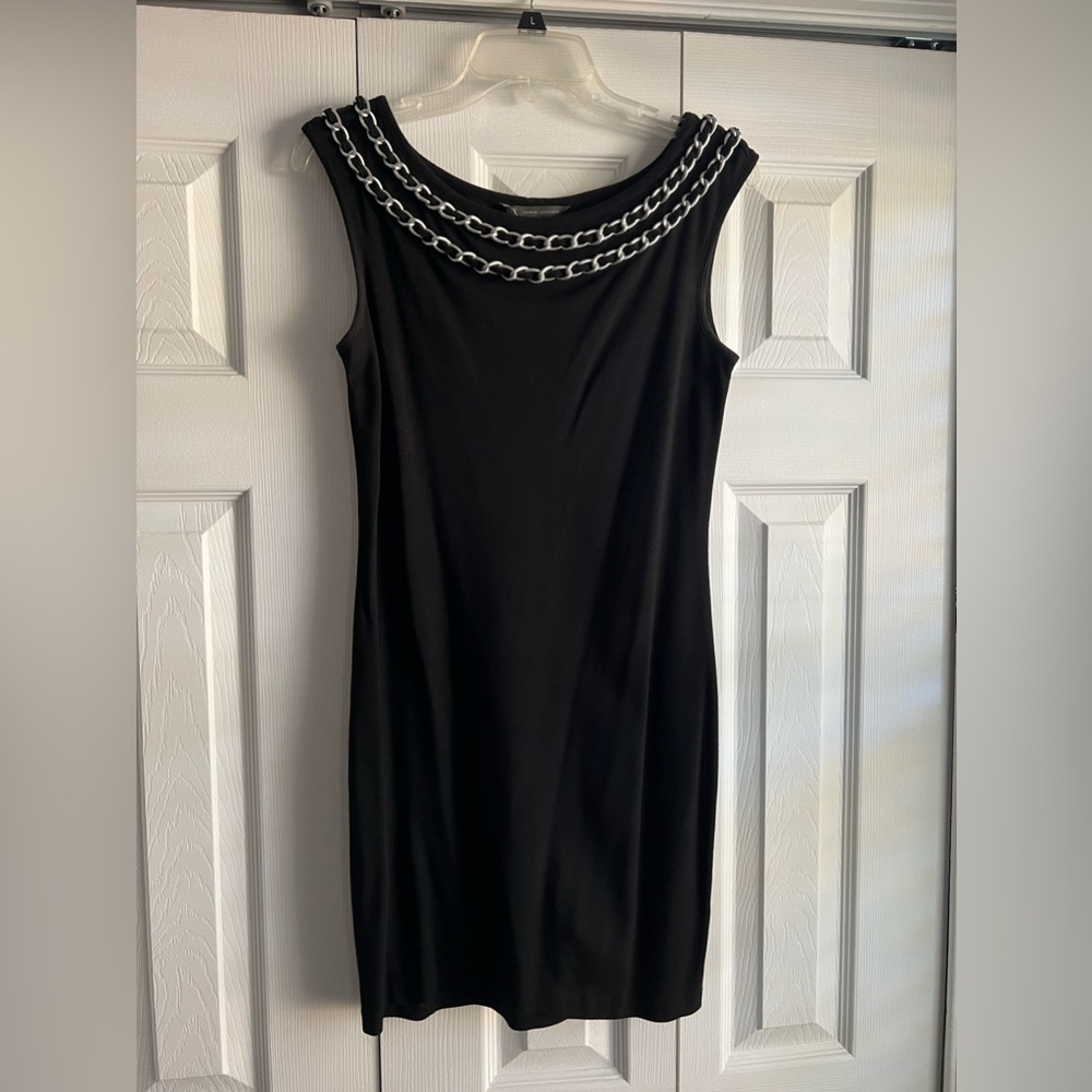 Armani Exchange mini dress with chain accent. Size small.